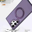 For Samsung Galaxy S23 Ultra 5G kalebol MagSafe Metal Ring Holder Phone Case(Dark Purple) - 3