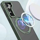 For Samsung Galaxy S23 5G kalebol MagSafe Metal Ring Holder Phone Case(Green) - 2
