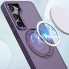 For Samsung Galaxy S23+ 5G kalebol MagSafe Metal Ring Holder Phone Case(Dark Purple) - 2