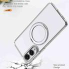 For Samsung Galaxy S25 Edge 5G kalebol MagSafe Metal Ring Holder Phone Case(Transparent) - 3