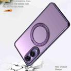 For Samsung Galaxy S25 Edge 5G kalebol MagSafe Metal Ring Holder Phone Case(Dark Purple) - 3