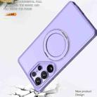 For Samsung Galaxy S25 Ultra 5G kalebol MagSafe Metal Ring Holder Phone Case(Light Purple) - 3
