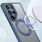 For Samsung Galaxy S25 Ultra 5G kalebol MagSafe Metal Ring Holder Phone Case(Blue) - 2