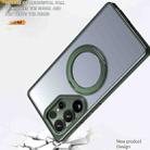 For Samsung Galaxy S25 Ultra 5G kalebol MagSafe Metal Ring Holder Phone Case(Green) - 3