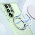 For Samsung Galaxy S25 Ultra 5G kalebol MagSafe Metal Ring Holder Phone Case(Avocado Green) - 2