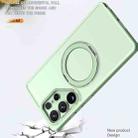 For Samsung Galaxy S25 Ultra 5G kalebol MagSafe Metal Ring Holder Phone Case(Avocado Green) - 3