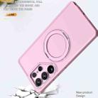 For Samsung Galaxy S25 Ultra 5G kalebol MagSafe Metal Ring Holder Phone Case(Pink) - 3