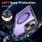 For iPhone 15 Plus kalebol Metal 360 Degree Rotation Holder MagSafe Phone Case(Purple) - 3