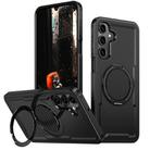 For Samsung Galaxy A16 5G kalebol Metal 360 Degree Rotation Holder MagSafe Phone Case(Black) - 1