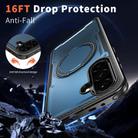 For Samsung Galaxy A17 5G kalebol Metal 360 Degree Rotation Holder MagSafe Phone Case(Navy Blue) - 3