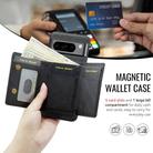 For Google Pixel 8 Pro Fierre Shann 2 in 1 Holder RFID Card Slot Wallet MagSafe Phone Case(Black) - 3