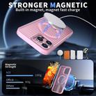For iPhone 16 Plus kalebol Honeycomb Cooling MagSafe Holder Phone Case(Pink) - 2