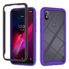 For T-Mobile REVVL 4 Starry Sky Solid Color Series Shockproof PC + TPU Protective Case(Purple) - 1