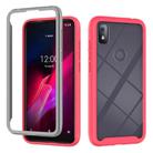 For T-Mobile REVVL 4 Starry Sky Solid Color Series Shockproof PC + TPU Protective Case(Red) - 1