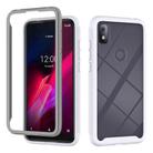 For T-Mobile REVVL 4 Starry Sky Solid Color Series Shockproof PC + TPU Protective Case(White) - 1