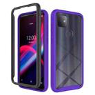 For T-Mobile REVVL 4+ Starry Sky Solid Color Series Shockproof PC + TPU Protective Case(Purple) - 1