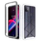 For T-Mobile REVVL 4+ Starry Sky Solid Color Series Shockproof PC + TPU Protective Case(White) - 1