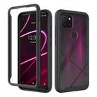 For T-Mobile REVVL 5G Starry Sky Solid Color Series Shockproof PC + TPU Protective Case(Black) - 1