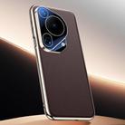 For Huawei Pura 70 Ultra Skin Feel Leather Texture Cooling Phone Case(Brown) - 1