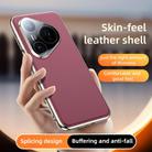 For Huawei Pura 70 Ultra Skin Feel Leather Texture Cooling Phone Case(Brown) - 3