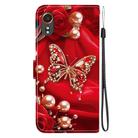 For Samsung Galaxy XCover7 5G Crystal Texture Colored Drawing Leather Phone Case(Pearl Butterfly Rose) - 3