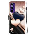 For Samsung Galaxy S24 FE 5G Crystal Texture Colored Drawing Leather Phone Case(Love Heart) - 3