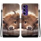 For Samsung Galaxy S24 FE 5G Crystal Texture Colored Drawing Leather Phone Case(Calf) - 1