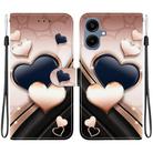 For Samsung Galaxy A07 4G / 5G / A06 4G / 5G Crystal Texture Colored Drawing Leather Phone Case(Love Heart) - 1