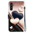 For Samsung Galaxy A14 4G / 5G Crystal Texture Colored Drawing Leather Phone Case(Love Heart) - 3