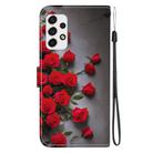 For Samsung Galaxy A53 5G Crystal Texture Colored Drawing Leather Phone Case(Red Roses) - 3