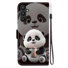 For Samsung Galaxy A54 5G Crystal Texture Colored Drawing Leather Phone Case(Milk Tea Bear) - 3