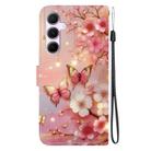 For Samsung Galaxy A55 5G Crystal Texture Colored Drawing Leather Phone Case(Lantern Butterflies) - 3