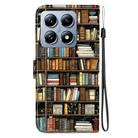 For Xiaomi 14T Crystal Texture Colored Drawing Leather Phone Case(Bookshelf) - 3