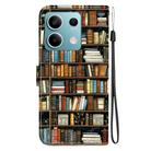 For Redmi Note 13 5G Crystal Texture Colored Drawing Leather Phone Case(Bookshelf) - 3