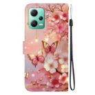 For Redmi Note 12 5G Global / Xiaomi Poco X5 Crystal Texture Colored Drawing Leather Phone Case(Lantern Butterflies) - 3