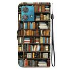 For Motorola Edge 40 Neo Crystal Texture Colored Drawing Leather Phone Case(Bookshelf) - 3