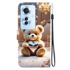 For OPPO Reno11 F / OPPO F25 Pro Crystal Texture Colored Drawing Leather Phone Case(Diamond Bear) - 3