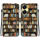 For Realme C55 / Realme Narzo N55 Crystal Texture Colored Drawing Leather Phone Case(Bookshelf) - 1