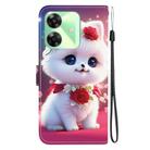 For Realme C61 / C63 4G / Note 60 Crystal Texture Colored Drawing Leather Phone Case(Rose Cat) - 3