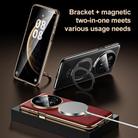 For Huawei Mate 60 Plain Leather MagSafe Holder Phone Case(Gold) - 6