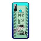 For Huawei P Smart 2020 Boarding Card Series Pattern TPU Protective Case(Green New York) - 1