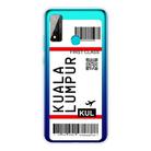 For Huawei P Smart 2020 Boarding Card Series Pattern TPU Protective Case(Kuala Lumpur) - 1