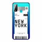 For Huawei P Smart 2020 Boarding Card Series Pattern TPU Protective Case(New York) - 1