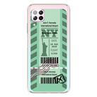 For Huawei P40 Lite 4G Boarding Card Series Pattern TPU Protective Case(Green New York) - 1