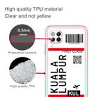 For Huawei P40 Lite 4G Boarding Card Series Pattern TPU Protective Case(Kuala Lumpur) - 3