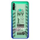 For Huawei P40 Lite E Boarding Card Series Pattern TPU Protective Case(Green New York) - 1