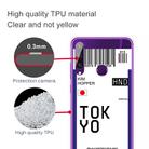 For Huawei Y6P 2020 Boarding Card Series Pattern TPU Protective Case(Flag Tokyo) - 3