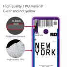 For Huawei Y6P 2020 Boarding Card Series Pattern TPU Protective Case(New York) - 3