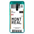 For Xiaomi Redmi 9 Boarding Card Series Pattern TPU Protective Case(Montreal) - 1