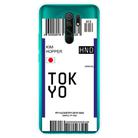 For Xiaomi Redmi 9 Boarding Card Series Pattern TPU Protective Case(Flag Tokyo) - 1